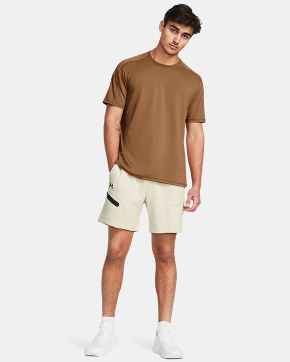 UA Unstoppable Fleece-Shorts für Herren, Brown, pdpMainDesktop image number 2